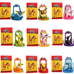 Pkm.store Pokemon Figuren-Pokemon Eeveelution Figuren Set (9 Stk.) Evoli, Sylveon Espeon Glaceon Leafeon Etc.
