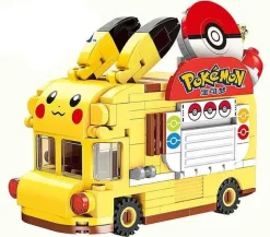 Pkm.store Pokemon Bausteine-Pokemon Eiswagen Und Food Truck Klemm Baustein Spielzeug