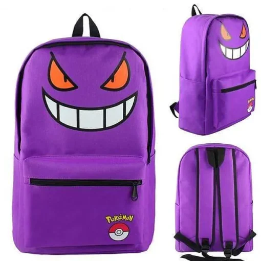 Pkm.store Rucksäcke & Taschen-Pokemon Evoli, Haunter, Bisasam Etc. Rucksack (Verschiedene Motive)