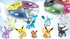 Pkm.store Pokemon Bausteine-Pokemon Evoli Legendares Evolitionsset Mit 9 Figuren Mit 470 Bausteinen, Spielzeug