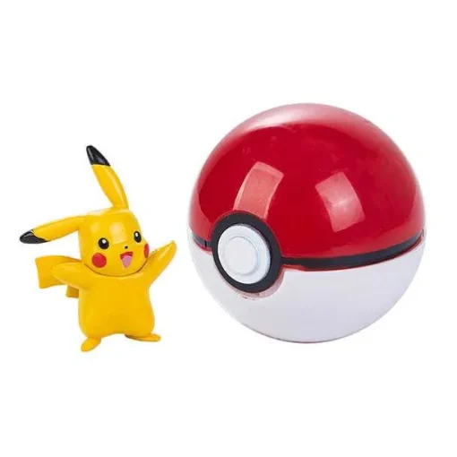 Pkm.store Pokemon Spielzeug-Pokemon Figur Mit Pokeball Clip N Go Spielzeug