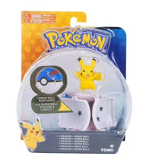 Pkm.store Pokemon Spielzeug-Pokemon Figur Mit Pokeball Clip N Go Spielzeug