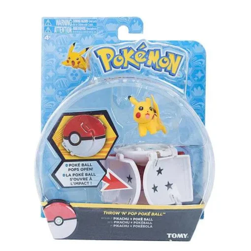 Pkm.store Pokemon Spielzeug-Pokemon Figur Mit Pokeball Clip N Go Spielzeug