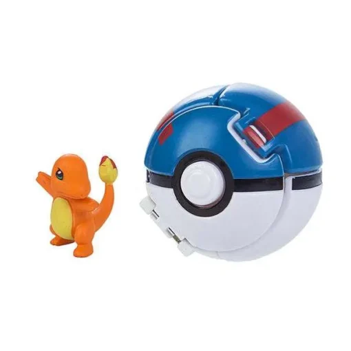 Pkm.store Pokemon Spielzeug-Pokemon Figur Mit Pokeball Clip N Go Spielzeug