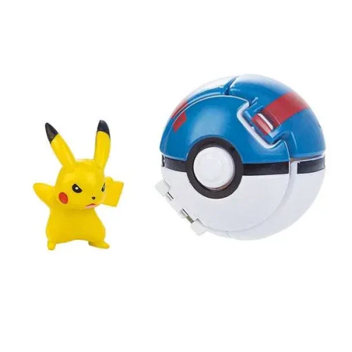 Pkm.store Pokemon Spielzeug-Pokemon Figur Mit Pokeball Clip N Go Spielzeug