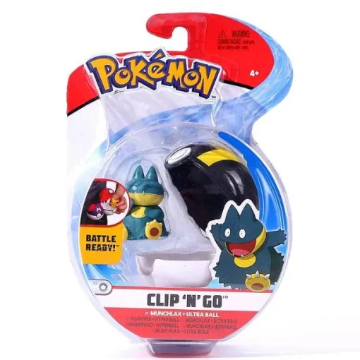 Pkm.store Pokeball & Pokebälle-Pokemon Figur Mit Pokeball Clip N Go Spielzeug