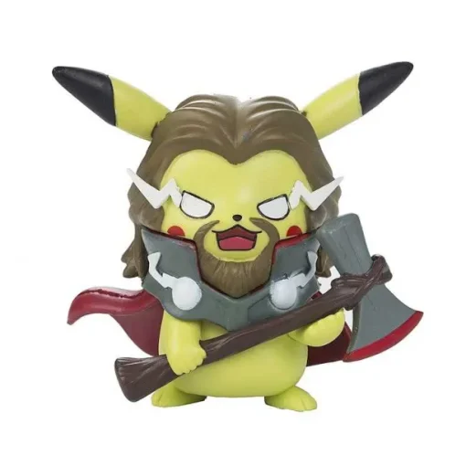 Pkm.store Pokemon Figuren-Pokemon Figuren - Pikachu Cosplay Als Captain America Iron Man Hulk Thanos Ant Man Thor (Ca. 10Cm)