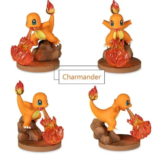 Pkm.store Pokemon Figuren-Pokemon Figuren 6Er Set Mit Charmander, Mimikyu, Fukano, Sylveon, Leafeon, Glaceon