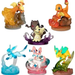 Pkm.store Pokemon Figuren-Pokemon Figuren 6Er Set Mit Charmander, Mimikyu, Fukano, Sylveon, Leafeon, Glaceon