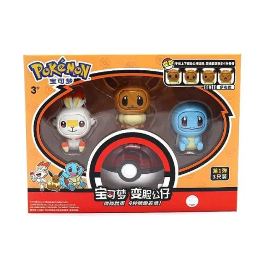 Pkm.store Pokemon Spielzeug-Pokemon Figuren Mit Wechselnden Gesicht Spielzeug