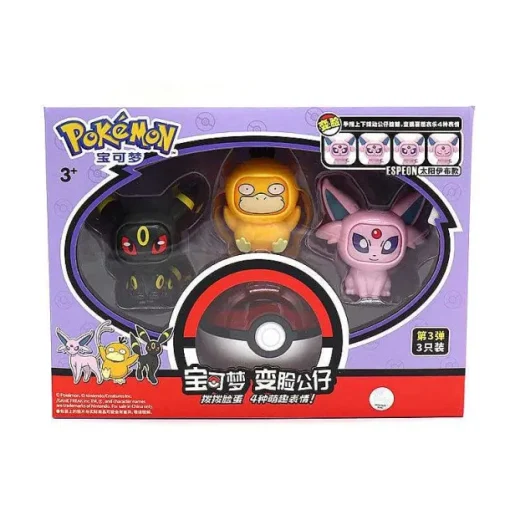 Pkm.store Pokemon Spielzeug-Pokemon Figuren Mit Wechselnden Gesicht Spielzeug