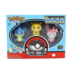Pkm.store Pokemon Spielzeug-Pokemon Figuren Mit Wechselnden Gesicht Spielzeug
