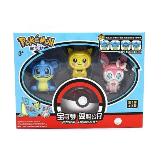 Pkm.store Pokemon Spielzeug-Pokemon Figuren Mit Wechselnden Gesicht Spielzeug
