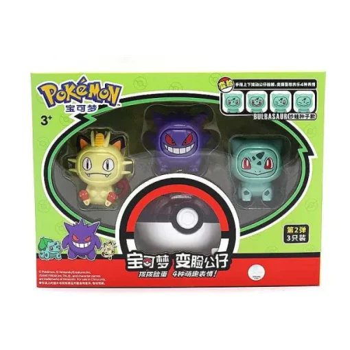 Pkm.store Pokemon Spielzeug-Pokemon Figuren Mit Wechselnden Gesicht Spielzeug