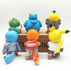 Pkm.store Pokemon Figuren-Pokemon Figuren Set - Pikachu Squirtle Charmander Psyduck