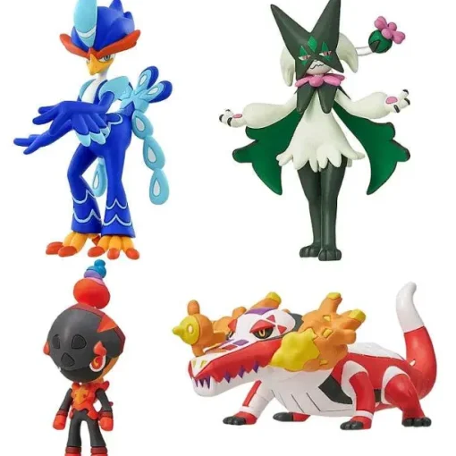 Pkm.store Pokemon Figuren-Pokemon Figuren Skeledirge, Meowscarada, Quaquaval, Charcadet - Paldea Region
