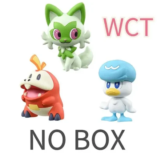 Pkm.store Pokemon Figuren-Pokemon Figuren Skeledirge, Meowscarada, Quaquaval, Charcadet - Paldea Region