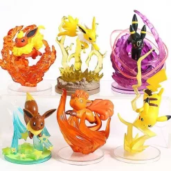 Pkm.store Pokemon Figuren-Pokemon Flareon Jolteon Umbreon Eevee Vulpix Rowlet Jigglypuff Cubone Litten Espeon Absol Sammel Figuren