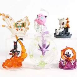 Pkm.store Pokemon Figuren-Pokemon Flareon Jolteon Umbreon Eevee Vulpix Rowlet Jigglypuff Cubone Litten Espeon Absol Sammel Figuren