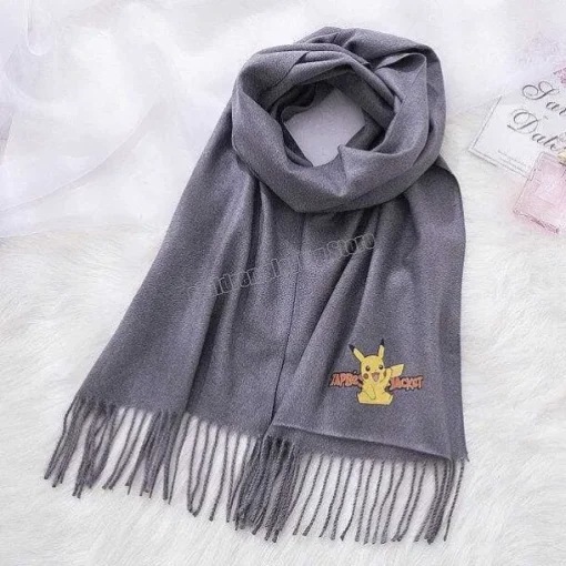 Pkm.store Herbst & Winter-Pokemon Flauschiger Kinder Schal In Verschiedenen Farben