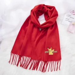 Pkm.store Herbst & Winter-Pokemon Flauschiger Kinder Schal In Verschiedenen Farben