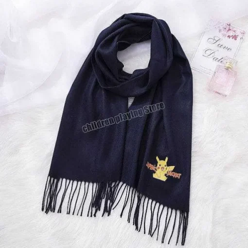 Pkm.store Herbst & Winter-Pokemon Flauschiger Kinder Schal In Verschiedenen Farben