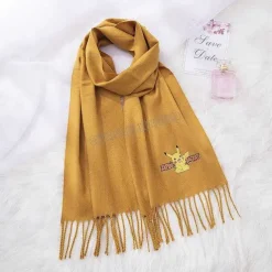 Pkm.store Herbst & Winter-Pokemon Flauschiger Kinder Schal In Verschiedenen Farben