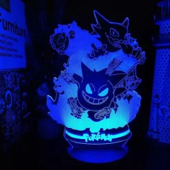 Pkm.store Pokemon Lampen & Nachtlichter-Pokemon Gengar Nacht Lampe Licht Mit Farbwechsel