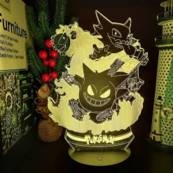 Pkm.store Pokemon Lampen & Nachtlichter-Pokemon Gengar Nacht Lampe Licht Mit Farbwechsel
