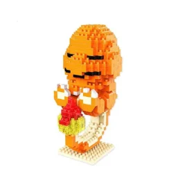 Pkm.store Pokemon Bausteine-Pokemon Glumanda Charmander Nanoblock Baustein Figur, 609 Teile