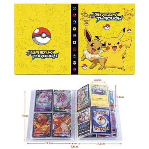 Pkm.store Pokemon Sammelalbum-Pokemon Glurak Charizard U. A. Sammel Karten Album Fur 240 Karten