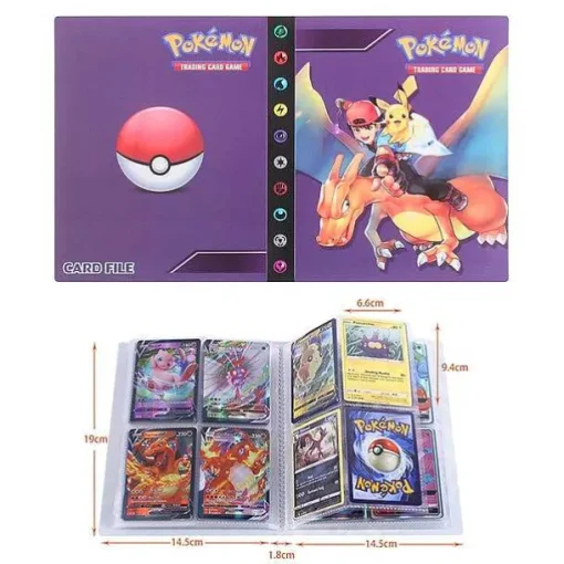 Pkm.store Pokemon Sammelalbum-Pokemon Glurak Charizard U. A. Sammel Karten Album Fur 240 Karten