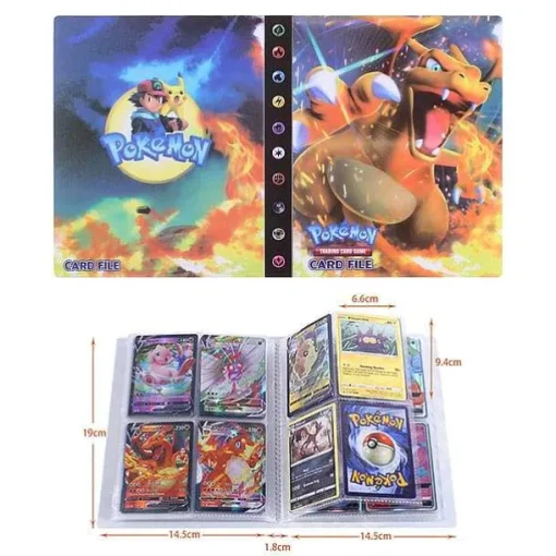 Pkm.store Pokemon Sammelalbum-Pokemon Glurak Charizard U. A. Sammel Karten Album Fur 240 Karten