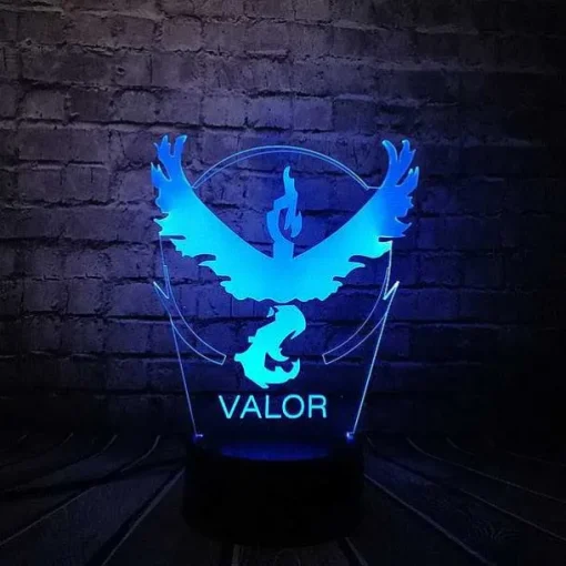 Pkm.store Sonstiges Merchandise-Pokemon Go 3D Led Lampe Mit Farbwechsel (Nachtlicht, Tischlampe)