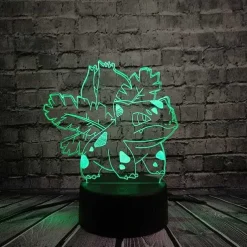 Pkm.store Sonstiges Merchandise-Pokemon Go 3D Led Lampe Mit Farbwechsel (Nachtlicht, Tischlampe)