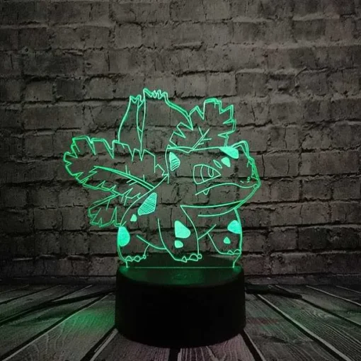 Pkm.store Sonstiges Merchandise-Pokemon Go 3D Led Lampe Mit Farbwechsel (Nachtlicht, Tischlampe)
