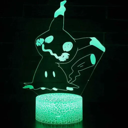 Pkm.store Sonstiges Merchandise-Pokemon Go 3D Led Lampe Mit Farbwechsel (Nachtlicht, Tischlampe)