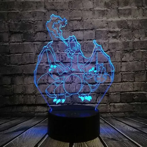 Pkm.store Sonstiges Merchandise-Pokemon Go 3D Led Lampe Mit Farbwechsel (Nachtlicht, Tischlampe)