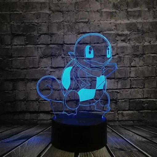 Pkm.store Sonstiges Merchandise-Pokemon Go 3D Led Lampe Mit Farbwechsel (Nachtlicht, Tischlampe)
