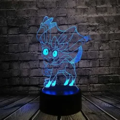 Pkm.store Sonstiges Merchandise-Pokemon Go 3D Led Lampe Mit Farbwechsel (Nachtlicht, Tischlampe)