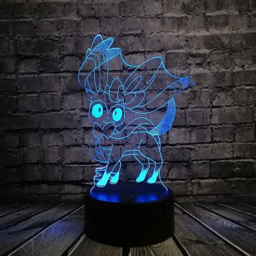 Pkm.store Sonstiges Merchandise-Pokemon Go 3D Led Lampe Mit Farbwechsel (Nachtlicht, Tischlampe)