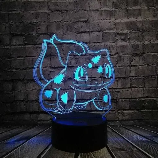 Pkm.store Sonstiges Merchandise-Pokemon Go 3D Led Lampe Mit Farbwechsel (Nachtlicht, Tischlampe)