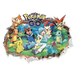 Pkm.store Sonstiges Merchandise-Pokemon Go Kawaii Pikachu Wandsticker