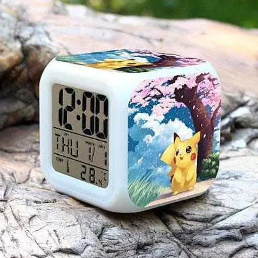 Pkm.store Sonstiges Merchandise-Pokemon Go Led-Wecker
