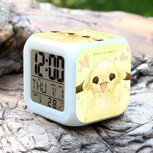 Pkm.store Sonstiges Merchandise-Pokemon Go Led-Wecker