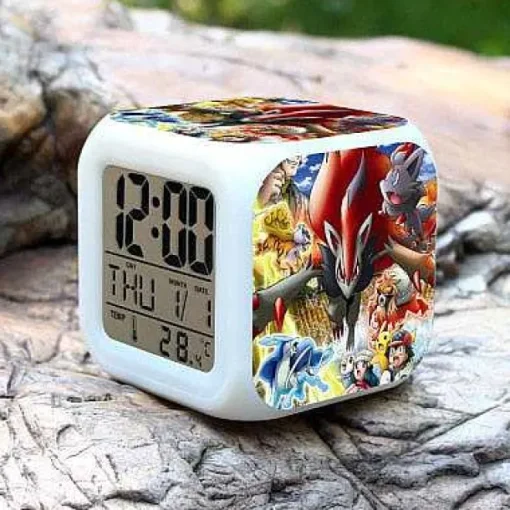 Pkm.store Sonstiges Merchandise-Pokemon Go Led-Wecker