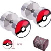Pkm.store Pokemon Schmuck-Pokemon Go Pokeball Ohrstecker - Ohrringe Mit Geschenktruhe