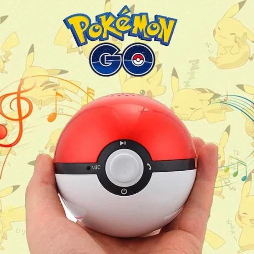 Pkm.store Pokeball & Pokebälle-Pokemon Go Pokeball Portabler Super Bass Lautsprecher