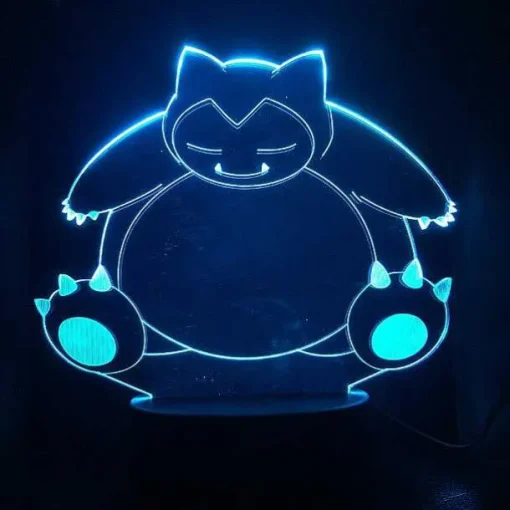 Pkm.store Pokemon Lampen & Nachtlichter-Pokemon Go Snorlax, Ash Ketchum U. A. Lampe Mit Farbwechsel (7 / 16 Farben)