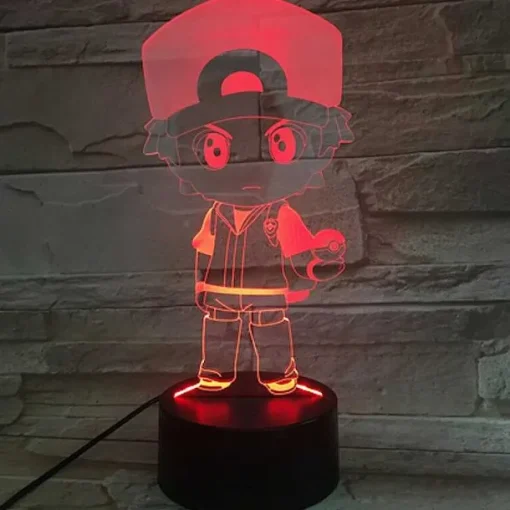 Pkm.store Pokemon Lampen & Nachtlichter-Pokemon Go Snorlax, Ash Ketchum U. A. Lampe Mit Farbwechsel (7 / 16 Farben)